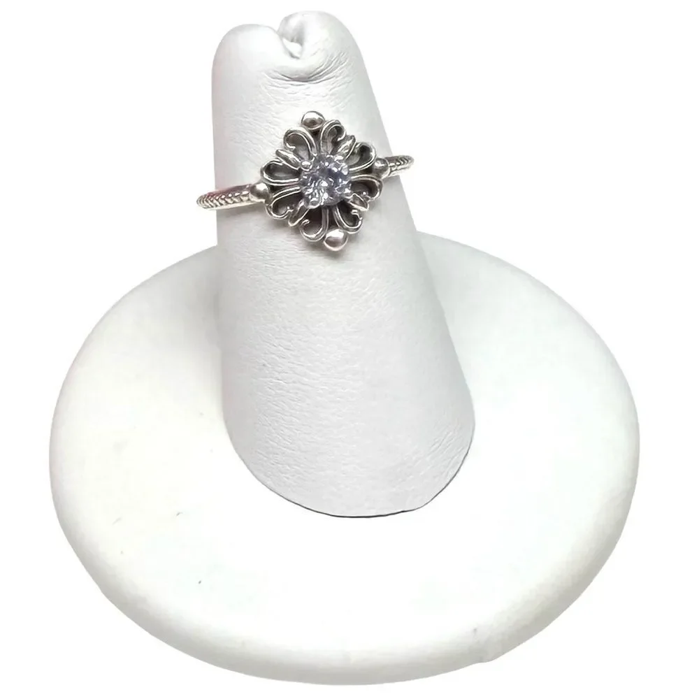 Blue Topaz Ring Size 5 925 Solid 925 Sterling Silver